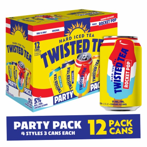 Twisted Tea Variety Game Day Pack Hard Iced Tea Perspective: front