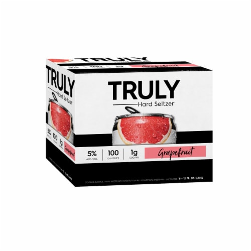 Truly Spiked & Sparkling Pomelo & Grapefruit Hard Seltzer Perspective: front