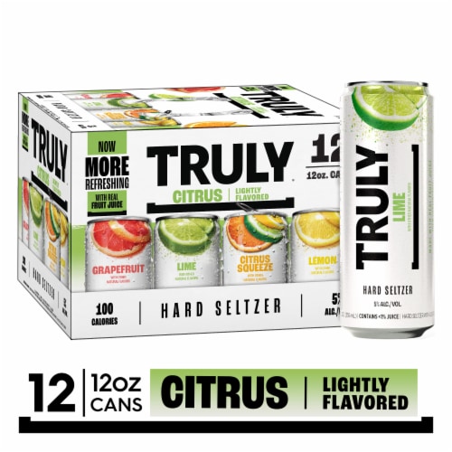 TRULY Hard Seltzer Citrus Variety Mix Pack Perspective: front
