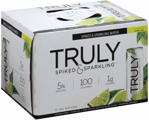 Truly Spiked & Sparkling Colima Lime Hard Seltzer Perspective: front