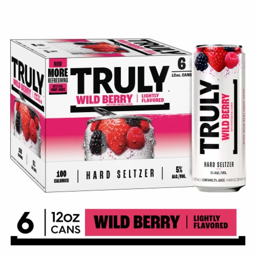 TRULY Wild Berry Hard Seltzer Perspective: front