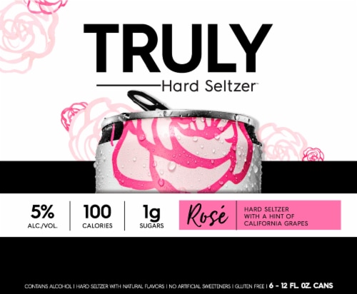 Truly Spiked & Sparkling Rose Hard Seltzer Perspective: front