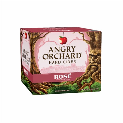 Angry Orchard Rose Hard Cider Perspective: front