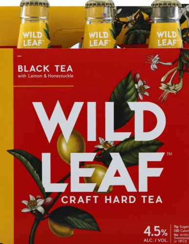 Wild Leaf Black Tea with Lemon and Honeysuckle Craft Hard Tea Perspective: front