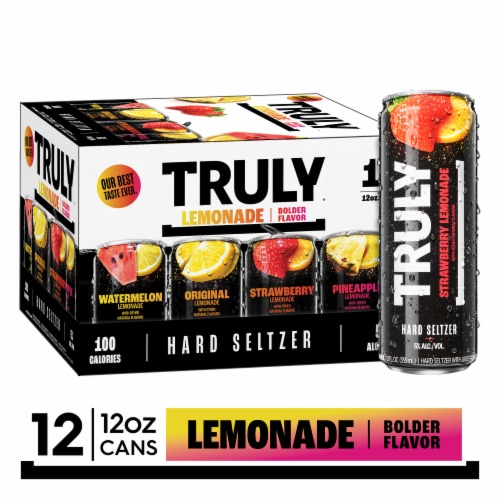 TRULY Hard Seltzer Lemonade Variety Pack, 12 cans / 12 fl oz ...