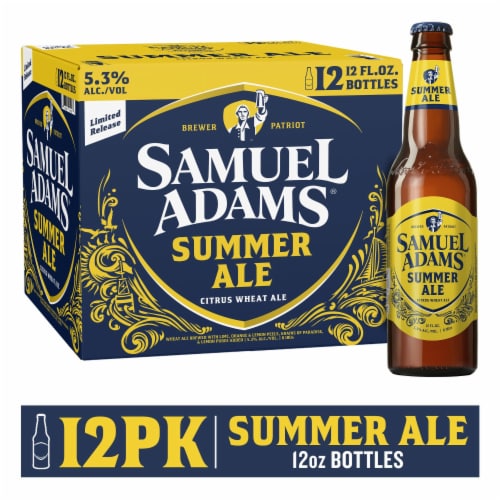 Samuel Adams Summer Ale Seasonal Beer Perspective: front