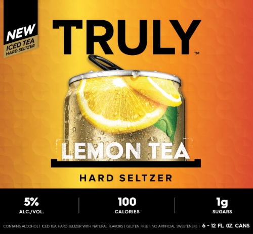 Truly Lemon Tea Hard Seltzer Perspective: front