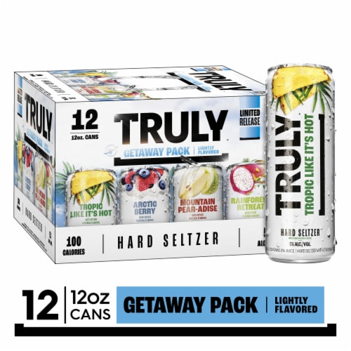 TRULY Hard Seltzer Getaway Pack Variety Perspective: front
