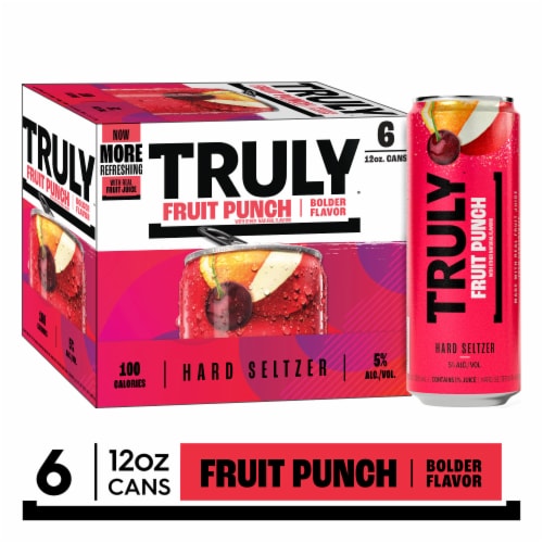TRULY Fruit Punch Hard Seltzer Perspective: front