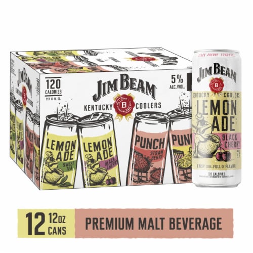 Jim Beam Kentucky Coolers Lemonade & Punch Variety Pack Perspective: front