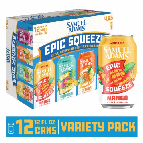 Samuel Adams Epic Squeeze Variety Pack Fruit Ale Beer Perspective: front
