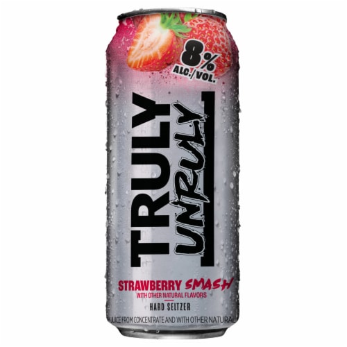 Truly® Unruly Strawberry Smash Hard Seltzer Perspective: front