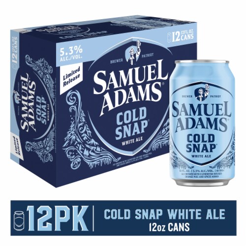 Samuel Adams Cold Snap Seasonal Beer Perspective: front