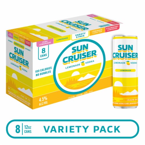 Sun Cruiser Lemonade Vodka Variety Pack Perspective: front