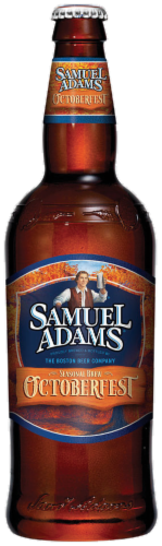 Samuel Adams Seasonal Beer Bottle Perspective: front