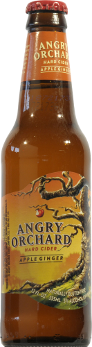 Angry Orchard Apple Ginger Hard Cider Perspective: front