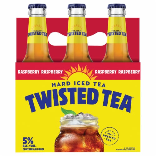 Twisted Tea Raspberry Hard Iced Tea Perspective: front