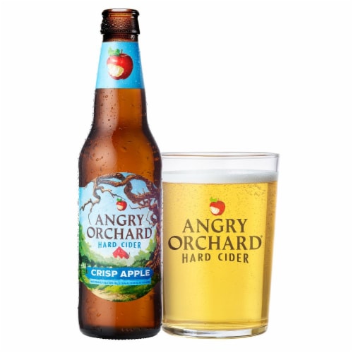 Angry Orchard Traditional Dry Hard Cider Perspective: front