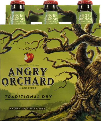 Angry Orchard Traditional Dry Cider Perspective: front