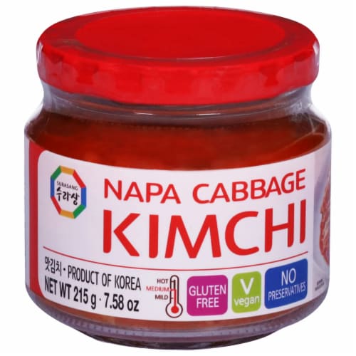 Napa Cabbage Kimchi Perspective: front
