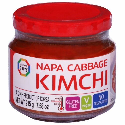 Napa Cabbage Kimchi Perspective: front
