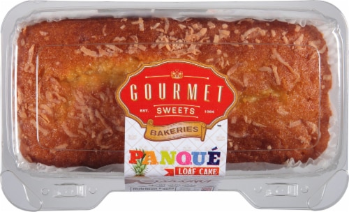 Gourmet Sweets Pineapple Coconut Loaf Cake Perspective: front