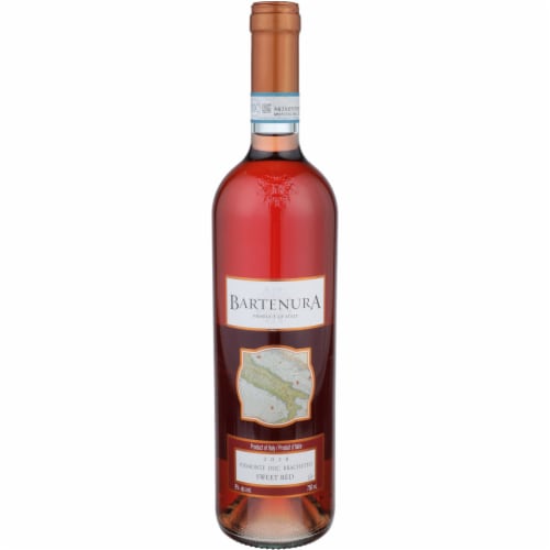 Bartenura Brachetto Red Blend Italian Rose Wine Perspective: front