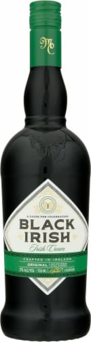 Black Irish Original Irish Cream Liqueur Perspective: front