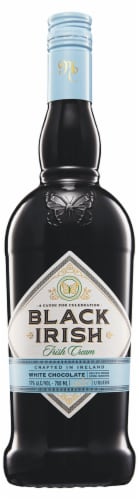 Black Irish White Chocolate Irish Cream Liqueur Perspective: front