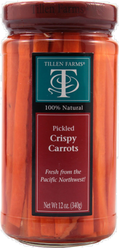 Tillen Farms Pickled Crispy Carrots Perspective: front
