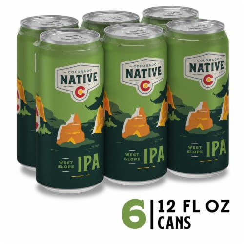 Colorado Native West Slope IPA Craft Beer Perspective: front