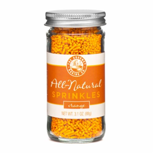 Pepper Creek Farms 300H All Natural Orange Sprinkles - Pack of 12 Perspective: front