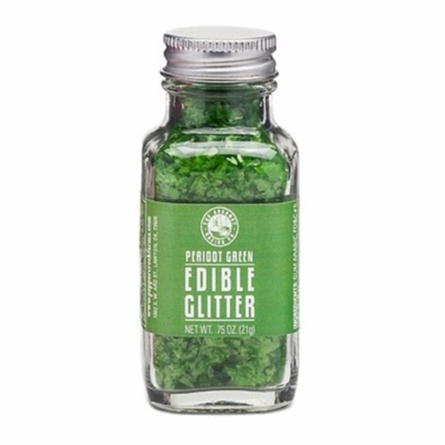 Pepper Creek Farms 400F Peridot Green Edible Glitter - Pack of 6 Perspective: front