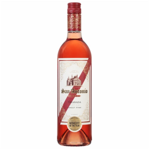 San Antonio Specialty Granada Sweet Pink Rosé Wine Perspective: front