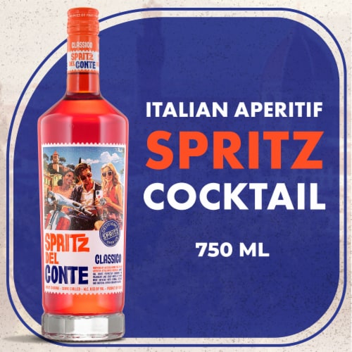 Spritz Del Conte Classico Aperitif-Style Italian Spritz Cocktail Perspective: front