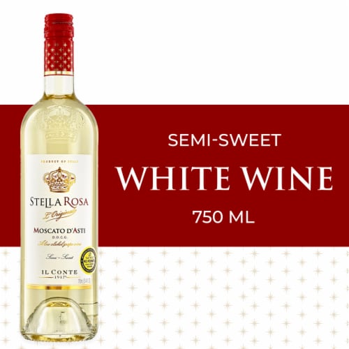 Stella Rosa Moscato d'Asti DOCG Italian Semi-Sweet White Wine Perspective: front