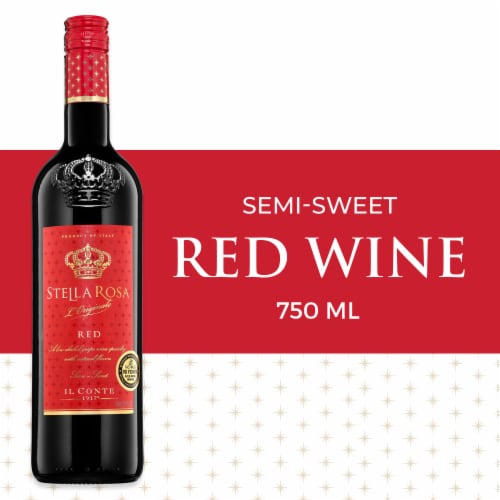 Stella Rosa Red Semi-Sweet Italian Red Wine Perspective: front