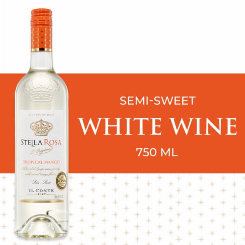 Stella Rosa Tropical Mango Semi-Sweet Italian White Wine Perspective: front
