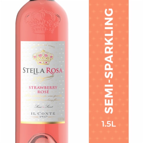 Stella Rosa Strawberry Rose SemiSweet Italian Rose Wine, 1.5 L Food