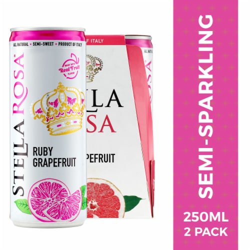 Stella Rosa Grapefruit Semi-Sweet Italian Red Wine Perspective: front