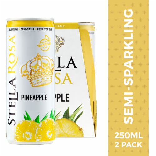 Stella Rosa Pineapple Semi-Sweet Italian White Wine Perspective: front