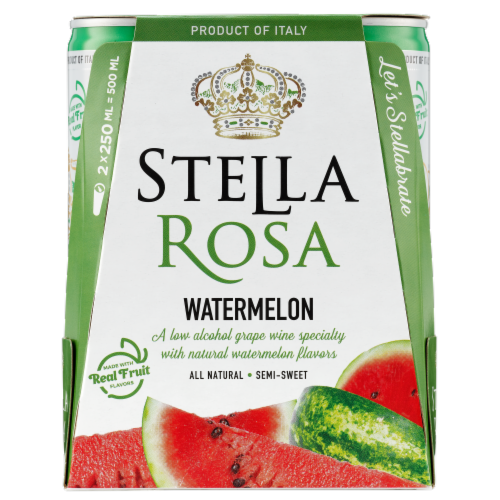 Stella Rosa Watermelon Semi-Sweet Italian Rose Wine Perspective: front