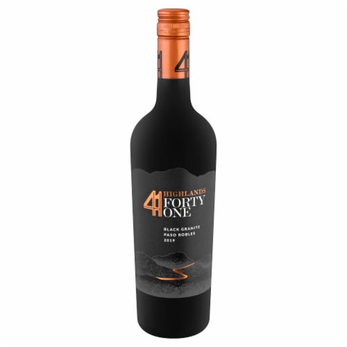Highlands 41 Paso Robles Black Granite Red Wine Perspective: front