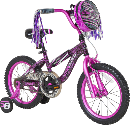 Dynacraft Kids Starburst Bike Purple Black 16 in Fred Meyer