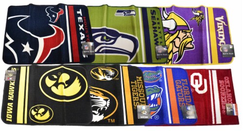 NFL & College Licensed Bath Rug - Assorted Perspective: front