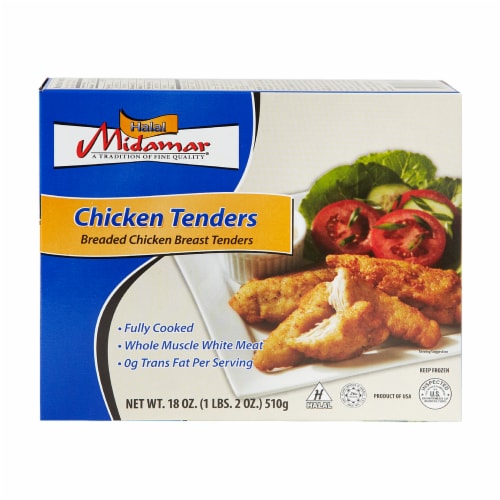 Midamar Halal Chicken Tenders Perspective: front