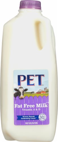 PET® Dairy Fat Free Milk Perspective: front
