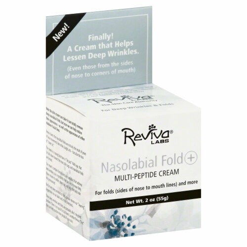 Reviva Labs Nasolabial Fold Multi-Peptide Cream Perspective: front