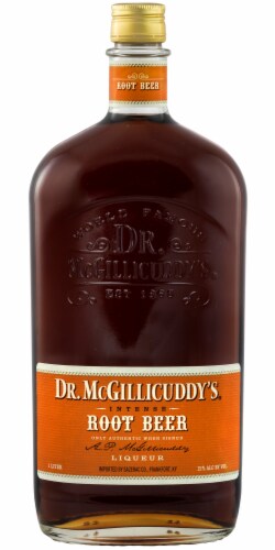 Dr. McGillicuddy's Root Beer Liqueur Perspective: front