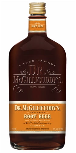 Dr. McGillicuddy's Root Beer Liqueur Perspective: front